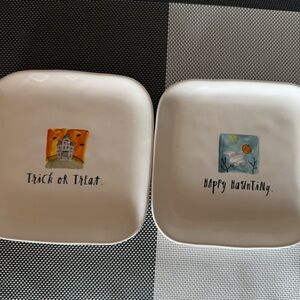 Rae Dunn Halloween Square Plates